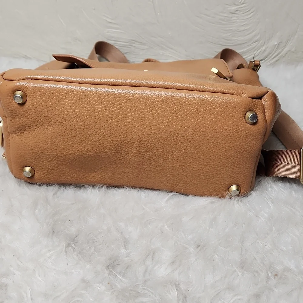Freshly Picked Mini Classic Diaper Bag Backpack - Vegan Leather - Tan